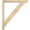 Ekena Millwork Traditional Block Rough Sawn Bracket w/ Offset Brace, Douglas Fir, 4"W x 26"D x 30"H BKT0402X26X30TRA05RDF - alternate 2